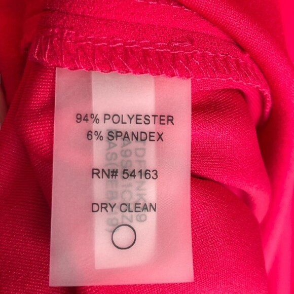 Tommy Hilfiger Women's Bell Sleeves Sheath Dress Red Size 2   Solid - Picture 5 of 5